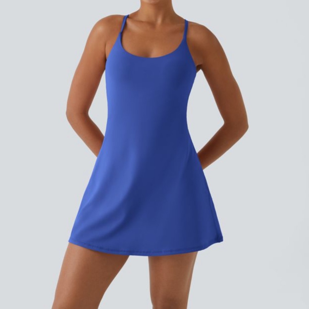 Halara Softlyzero™ Plush Backless Active Dress-Easy Peezy Edition - Sz Lg - Picture 3 of 11